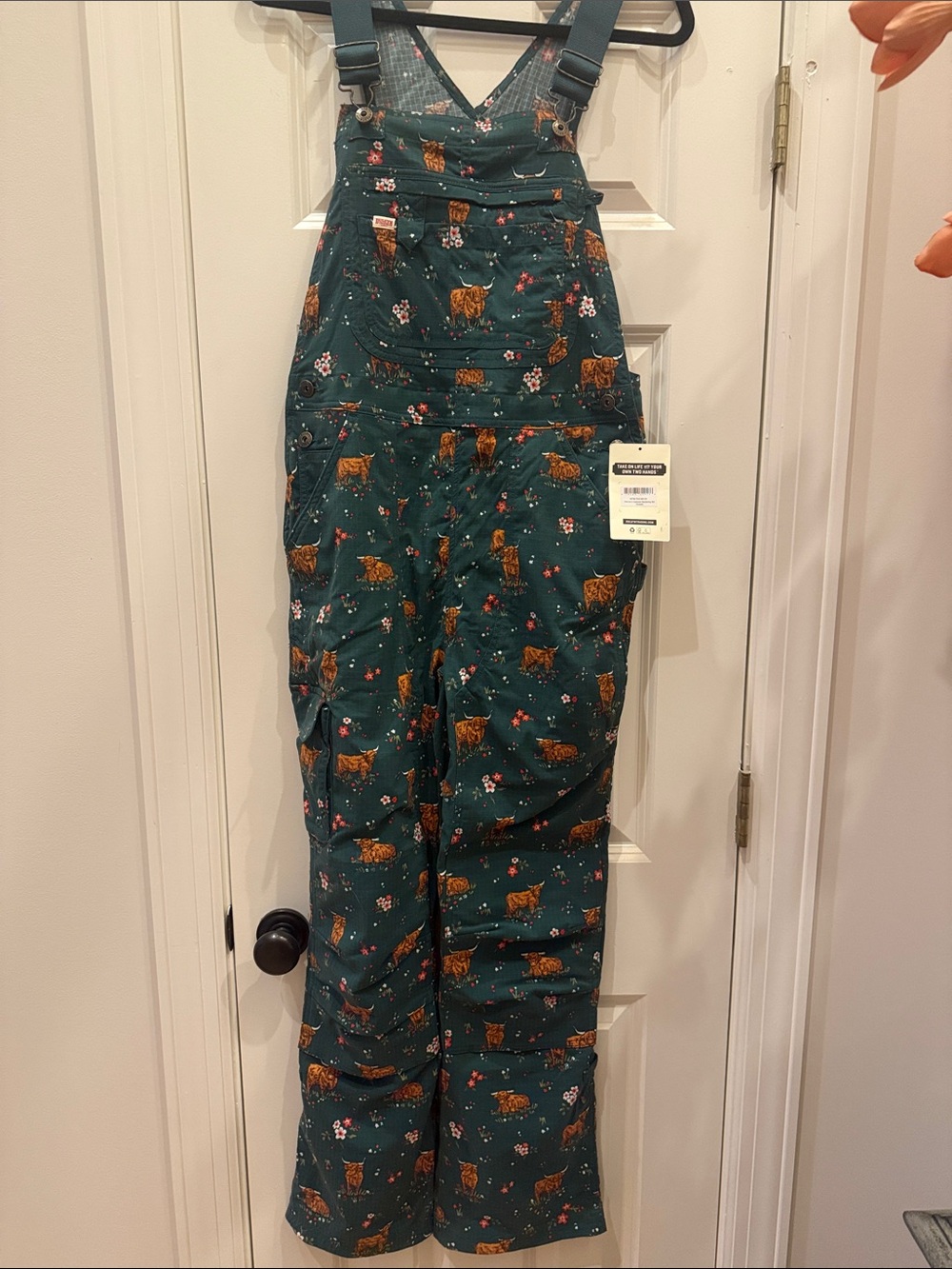 NWT Retired Cow Duluth Heirloom Gardening Overalls sz Small 31” - Picture 4 of 5